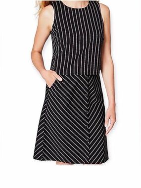 J Jill Ponte Sleeveless Suit Dress